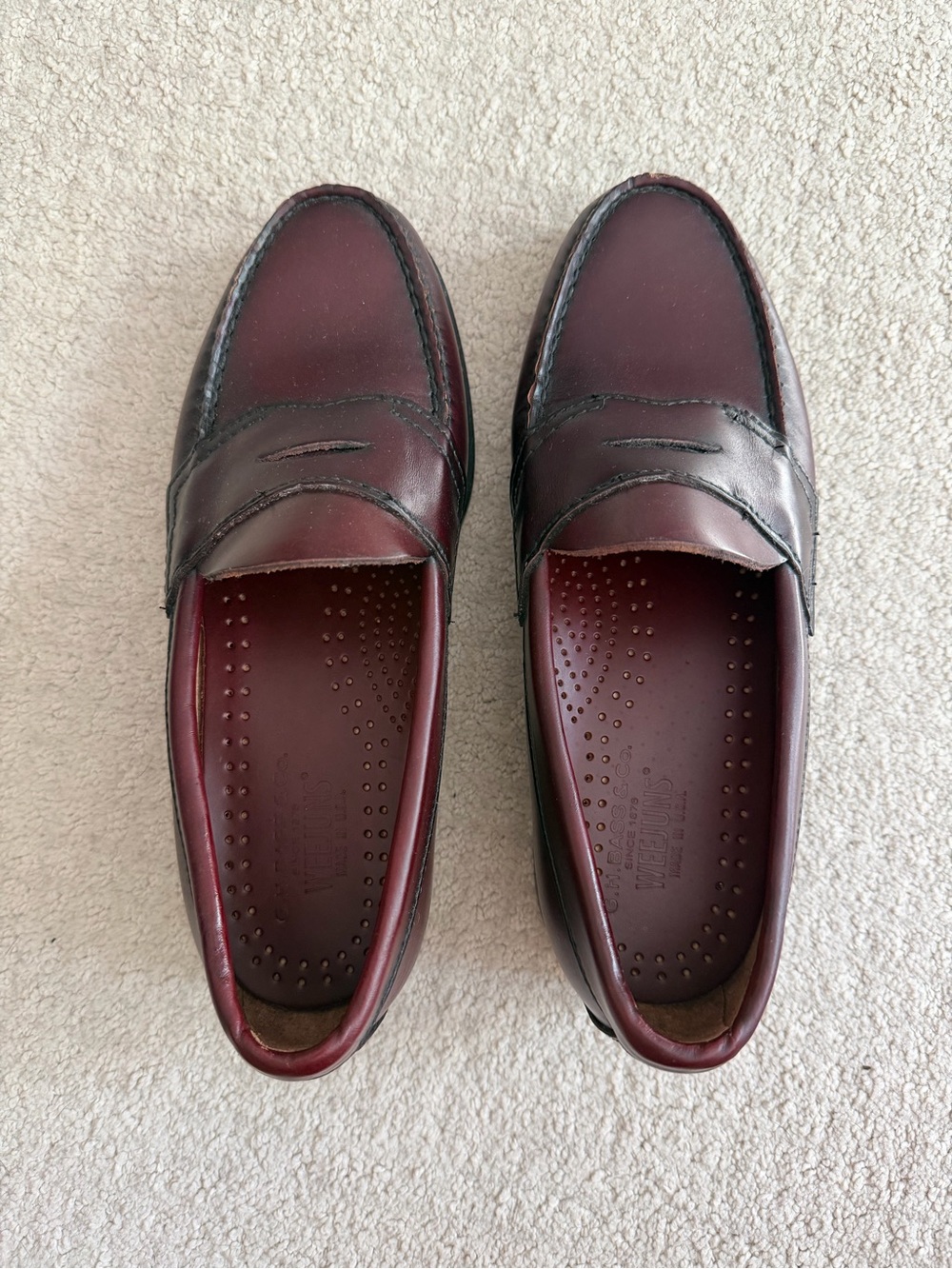 G.H Bass Weejuns Leather Penny Loafers